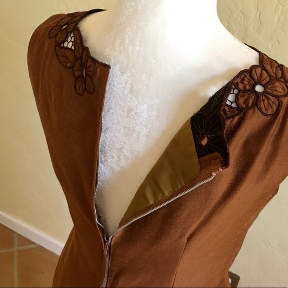 [VTG] Bronze Sheath Dress - Picture 3 of 5